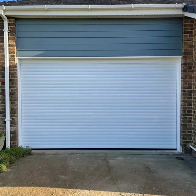 classic white insulated roller shutter